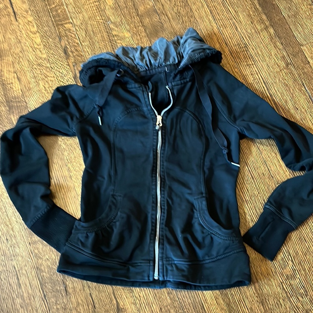 Lululemon Zippered Closure Jacket with Grey Lined Hood
